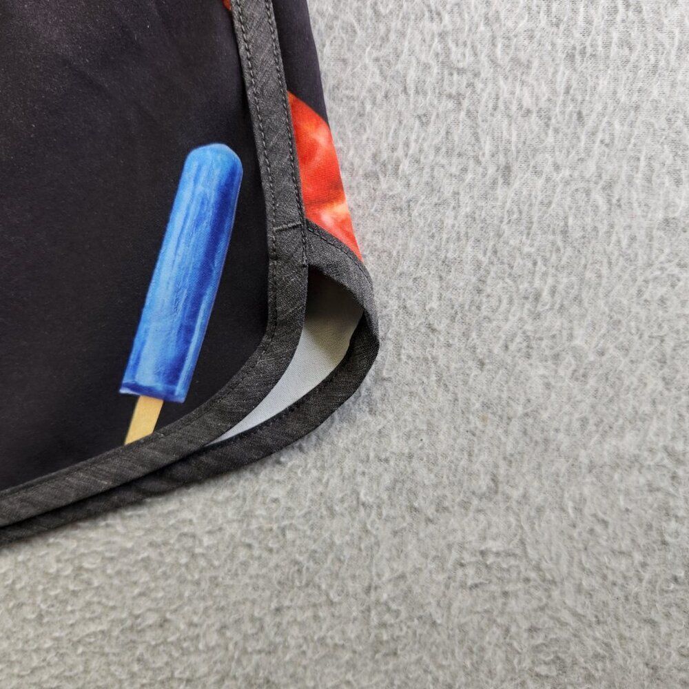 Kavu Board Shorts Mens M Black Ice Cream Popsicle Sunglass Loop Zip Pocket - Picture 2 of 16